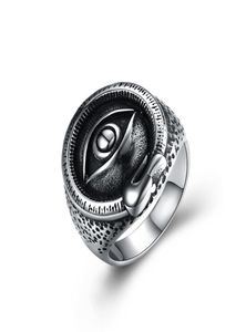 Ancient Mayan Band Rings Ring Stainless Steel Eye Pattern Double Layer Ring Fashionable Simple Generous Designed Jewelry Men Gifts4175095