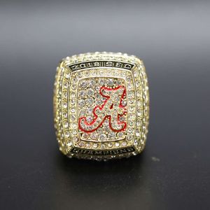 362f Band Rings Ncaa 2018 University of Alabama Champion Ring Multilayer Diamond Design Fans