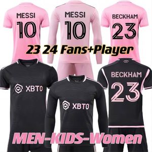 23 24 Messis Inter Miami CF Jerseys de futebol Matuidi Fray Campana Yedlin Beckham MLS 2023 2024 camisa de futebol masculino e fãs de jogadores infantis Versão Jersey Uniform