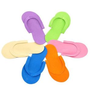 ВСЕМ 100pcslot одноразовая тапочка eva foam salon spa spa is ospossable pedicure thonger slippers красавица Slipper3085670