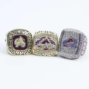 Band Rings 1996 2001 2022 New Colorado Avalanche Nhl Hockey Champion Ring 3 Piece Set Dzno