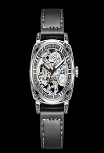 Orologi da polso top squisito orologio meccanico intagliato maschi skeleton orologi auto -venti automatici cuoio sport5604762