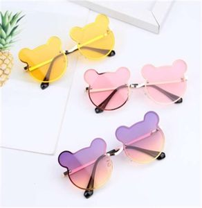 New Fashion Child Sunglass Metal Cartoon Kids Sun Glass Boys Girls Visor Sunglassb6783627