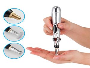 Electric Acupuncture Pen 9 Grades Electronic Meridians Therapy Face Body Massager Relief Pain Health Care Tools6419633