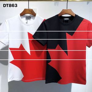 D S QファントムタートルメンズTシャツ2024SS新しいメンズデザイナーTシャツパリファッションTシャツ夏パターンTシャツ男性トップ品質100％コットントップDT863