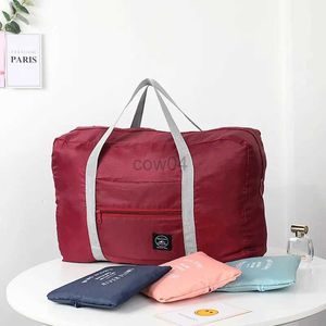 Bolsas de fraldas Sacos de viagem dobráveis ​​à prova d'água leves para o bebê Coisas da Mommy Bag portátil Bolsa de armazenamento de bagagem com zíper D240429