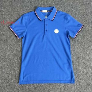 Projektant Mens Basic Business Polos T Shirt Fashion France Marka T-shirts Haftowane opaski na rękawy