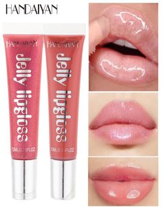Drop HANDAIYAN Jelly Lip Gloss Moisturizing Shiny glitter liquid lipstick clear lipgloss beauty Cosmetics lip tint Make Up8732983