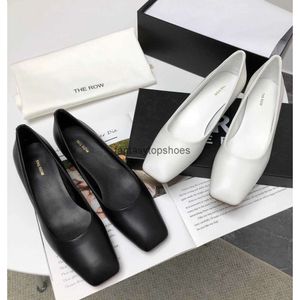 The Row uses high-quality shoes Designer Shoes Dress sheepskin TR inside and outside full leather outsole simple style luxury ol single shoes 0BRE KQI4