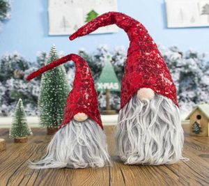 Decoração artesanal de lantejoulas de Natal Papai Noel Papai Noel Scandinavian Plexh Christmas Gnome Plushchristmas Presente de aniversário Presente14643698815094