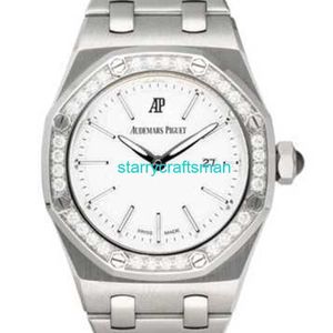 高級時計APSファクトリーオーデーマピグ67601stダイヤモンドホワイトダイヤルスチールレディースウォッチSTB9