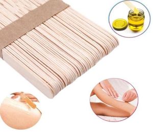 Träspatlar kroppshårborttagning pinnar engångssalonghår Epileringsverktyg Pretty Wax Waxing Stick4901256