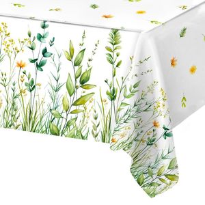 Bordduk Spring Wild Grass Drabed Cover For Home Decor Summer Green Holiday Weeding Birthday Party Kids Baby Showe