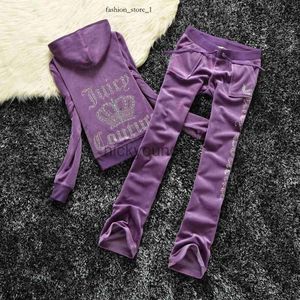 Juicy Tracksuit Damen zweisteuelhafte Hosen 2023 Juicy Coture Tracksuit Designer Set Herbst/Winter zweiteiler Modeanzug Samt Frauen Tracksuit Juicy Coture 723