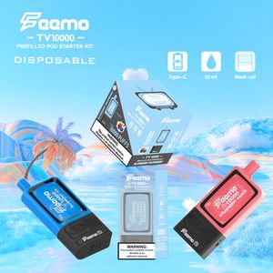 European warehouse Top stock quality Feemo bar 10000 puff Disposable E-cigarettes 650mAh Battery vaper with Mesh Coil Rechargeable Battery 2% 5% 10K Disposable vapes