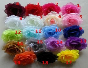 500pcs 10 cm 20 Colors sztuczna jedwabna róży Rose Głowice kwiatowe DIY Flower Props Accessoires Dekoracja ślubna Kissing Ball Making7289474