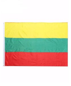 Lithuania Flag High Quality 3x5 FT National Banner 90x150cm Festival Party Gift 100D Polyester Indoor Outdoor Printed Flags and Ba4662511