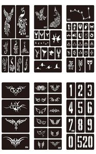 15 stili 1 foglio henny waterproof tatual design stencil women body art aerogrammi di vernice temporanea tatuao sticker 2750727594797