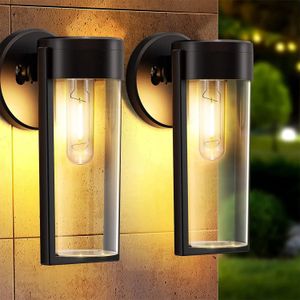 LED Wall Solar Lights Outdoor Fence Solar Garden Lights Deck Lights Decor Waterproof Solar Backyard Garden Patio Yard Porch Deco 240419