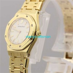 Luxus Uhren APS Factory Audemar Pigue Royal Oak Ref.67075BA/O/1100BA/05 White Cal.2601 Ladies Watch ST21