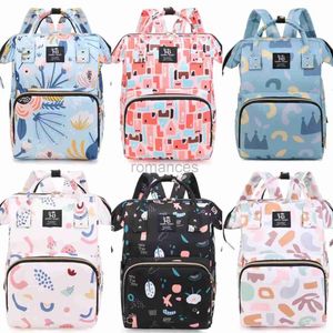 DIAPER Väskor Kina Tillverkare Waterproof Mummy Maternity Bag Ryggsäck Nappy Tote Floral Baby D240430