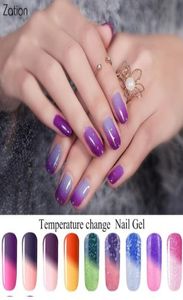 20pcslot Chameleon Gel Varnish Temperature Colors Changing Nail Gel Polish Manicure Decoration Semi Permanent Thermo Gel Lacquer3465374