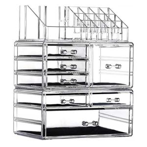 Cosmetic Organizer Makeup organizer acrylic cosmetics storage drawer and jewelry display box skin care stackable Q2404291