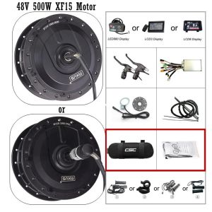 Parte 48v 500W MXUS Motore Ebike Kit XF15F XF15R Mountain Bike Electric Bike anteriore/posteriore Hub di trasmissione posteriore KT Display 25A Controller PAS ALCATTLE