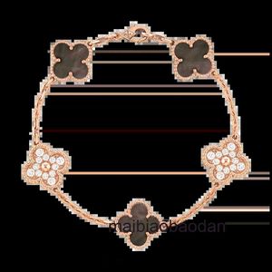 Designer originale 1to1 Vancllf gioielli di lusso furgone autentico vero Cleef Alhambras Bracciale di lusso 5 Motivo Arpell