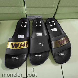 Off Tazz Slipper Gummi Sole Mule Designer Sandal Luxury Slippers Black White Slider Womens Mens Office Beach Flat Heel Slide Sandale Sneakers Loafer Platform Shoe Shoe