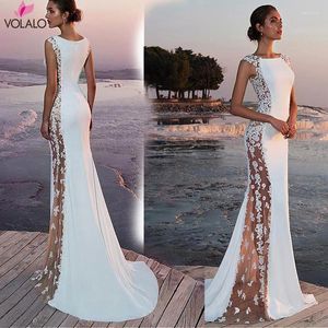 Lässige Kleider Frauen durch blumige o-neck elegante Spitze Langes Kleid sexy Maxi Herbst Winterabend Party Meerjungfrau Vestidos de Festa