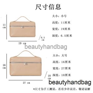 Loro Piano LP Lorospianasl LP19 Handväskor Designer Crossbody Bags Bag Luxury Lunch Box Bag For Women 2024 New Leather Simple Shoulder Makeup Bag TT1X