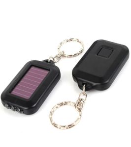 Portabel utomhus solenergi 3 LED -ljus nyckelring Keyring fackla ficklampor lampor2697189