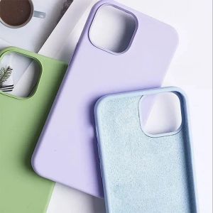 Casos de telefone de silicone para iPhone 15 15Pro 15Plus 15 Pro Max 14 13 12 11 Pro Max Mini X XS XR 6 6S 7 8 Plus Se tampa traseira à prova de choque ZZ