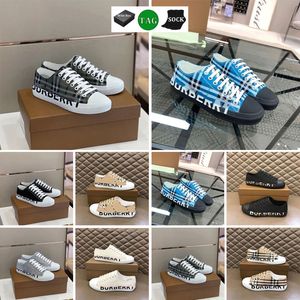 Designers Prints Print Check Sneakers Shoes Flats Sapatos de Capé-Topo Baixa Gabardine Men Lettering Plaid Shoe Sapato Eur 35-41