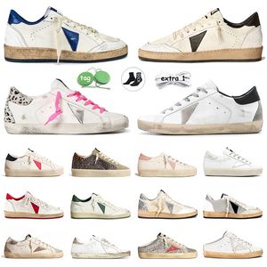 golden goose sneakers men women shoes designer shoes Plate-forme doold dirty black white green pink glitter【code ：L】tripler luxury mens trainers