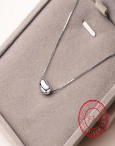 Chains Korea Vintage Gold Silver Color Steel Titanium Acacia Beans Pendant Choker Necklace Jewelry For Women Girls9776742