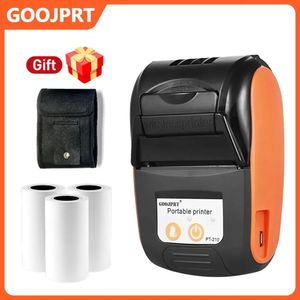 Mini portátil recibo térmico POS Impressora sem fio Bluetooth 58mm Bill ingressos IOS Android PC Fatura comercial Free de tinta 240416