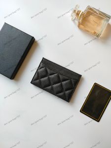 Designer wallet men card holder mini designer wallet Designer Caviar Genuine Leather Purse Womens Purses Mens Key Ring Credit Cards mens Wallet Bag Passport Holders