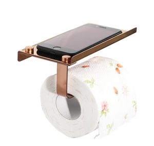 Красивая практичная практическая розовая золото многофункциональная туалетная бумага держатель ванной комнаты из нержавеющей стали держатель бумаги T2004254624938