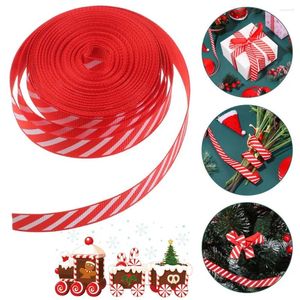 Party Decoration 9M/Roll Christmas Red - White Striped Ribbon 6mm 10mm 16mm 25mm 38mm Candy Packing Crafts Tree Year