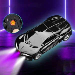 Neues Design Custom Sport Car Cigarre Light Torch Elektromogen leichter USB -USB wiederaufladbar Zigarre leichter