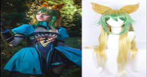 Details about FGO FateApocrypha Atalanta Archer Long Straight Layered Fade Color Cosplay Wig5053318