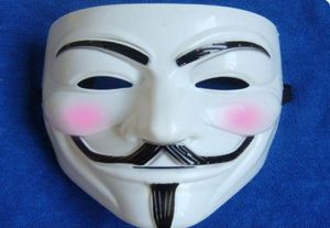 20шт V Mask for Vendetta Anonymous Movie Movie для взрослых парней маска белый цвет Хэллоуин Косплей7596955