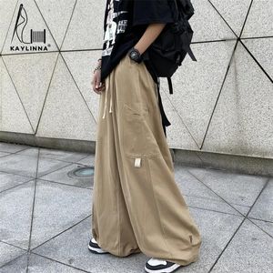 Kvinnors byxor baggy kvinna koreanska streetwear y2k harajuku jeans kvinnor last hög midjekläder