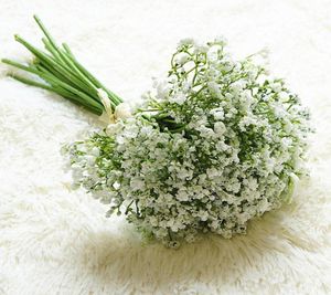 BabyStreath Artificial Flowers Gefälschte Gypsophila DIY Floral Blumensträuße Arrangement Hochzeit Hausgarten Party Dekoration 16pcs pro Set7339682