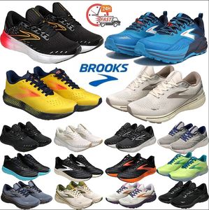 Brooks Gliserin GTS 20 Hayalet 15 16 Koşu Ayakkabı Erkekler için Koşu Ayakkabı Tasarımcı Hiperler Hyperion Tempo Üçlü Siyah Beyaz Sarı Erkek Kadın Dış Spor Eğitmenleri 36-45