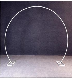 Oro bianco UHEART Forma a forma di anello rotondo Metal Arch Arch Wedding Stand Stand Party Decor festa Scaffale a palloncino fiore artificiale2048235