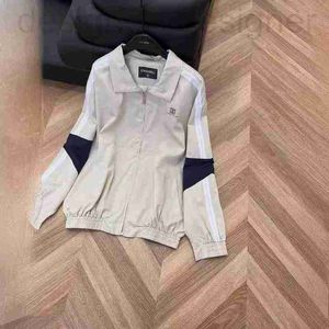 Women's Jackets designer brand Spring 24 new khaki patchwork jacket with chest letter printed for men and women ML89