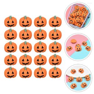 Storage Bottles 20Pcs Resin Flatbacks Halloween Pumpkin Crafts Phone Case Decoration